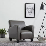 NNEVL Sofa Chair Grey Faux Leather
