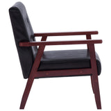 NNEVL Armchair  Black Faux Leather