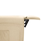 NNEVL TV Recliner Chair Cream Fabric