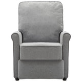 NNEVL TV Recliner Chair Light Grey Fabric