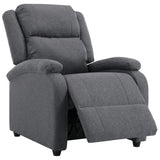 NNEVL TV Recliner Chair Dark Grey Fabric