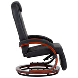 NNEVL TV Recliner Black Faux Leather