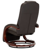 NNEVL TV Recliner Brown Faux Leather