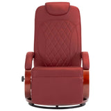 NNEVL TV Recliner Wine Red Faux Leather