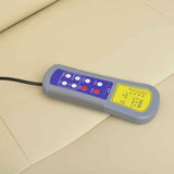 NNEVL TV Massage Chair with Footstool Cream Faux Leather