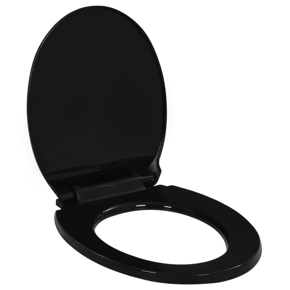 NNEVL Soft-close Toilet Seat with Quick-release Design Black