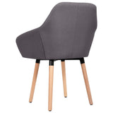 NNEVL Dining Chairs 2 pcs Dark Grey Fabric