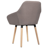 NNEVL Dining Chairs 2 pcs Taupe Fabric