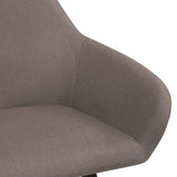NNEVL Dining Chairs 2 pcs Taupe Fabric