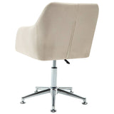 NNEVL Swivel Dining Chair Cream Fabric