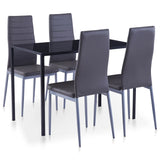 NNEVL Five Piece Dining Set Grey