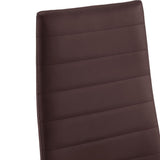 NNEVL Seven Piece Dining Set Brown