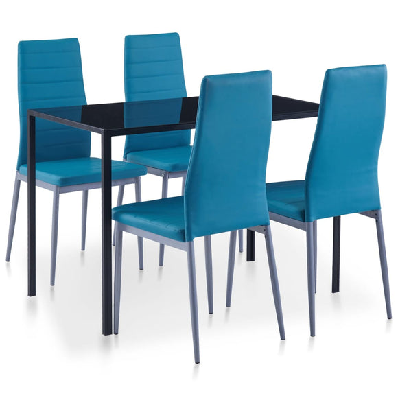 NNEVL Five Piece Dining Set Blue