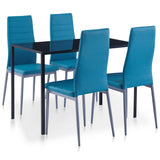NNEVL Five Piece Dining Set Blue