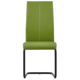 NNEVL  Dining Chairs 4 pcs Green Faux Leather