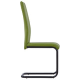 NNEVL  Dining Chairs 4 pcs Green Faux Leather