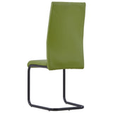 NNEVL  Dining Chairs 4 pcs Green Faux Leather