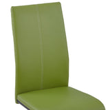 NNEVL  Dining Chairs 4 pcs Green Faux Leather