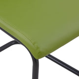 NNEVL  Dining Chairs 4 pcs Green Faux Leather