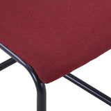 NNEVL Cantilever Dining Chairs 4 pcs Wine Fabric