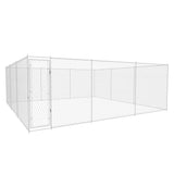 NNEVL Outdoor Dog Kennel Galvanised Steel 570x570x185 cm