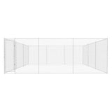 NNEVL Outdoor Dog Kennel Galvanised Steel 570x570x185 cm