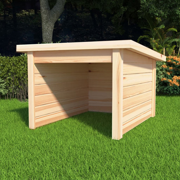 NNEVL Lawn Mower Garage 92x104x59.5 cm Solid Pine Wood 19 mm