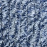 NNEVL Insect Curtain Blue, White and Silver 100x220 cm Chenille