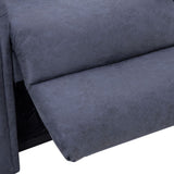 NNEVL Massage Recliner Chair Grey Faux Suede Leather