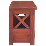 NNEVL TV Cabinet Brown 120x30x40 cm Solid Mahogany Wood