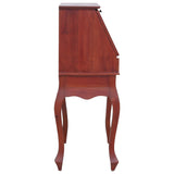 NNEVL Secretary Desk Brown 78x42x103 cm Solid Mahogany Wood