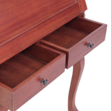 NNEVL Secretary Desk Brown 78x42x103 cm Solid Mahogany Wood