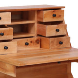NNEVL Secretary Desk 78x42x103 cm Solid Mahogany Wood