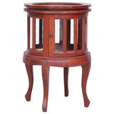 NNEVL Vitrine Cabinet Brown 50x50x76 cm Solid Mahogany Wood