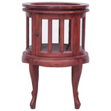 NNEVL Vitrine Cabinet Brown 50x50x76 cm Solid Mahogany Wood