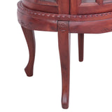 NNEVL Vitrine Cabinet Brown 50x50x76 cm Solid Mahogany Wood