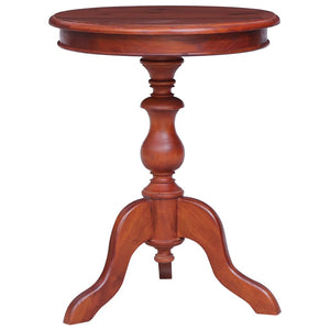 NNEVL Side Table Brown 50x50x65 cm Solid Mahogany Wood