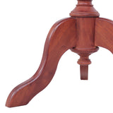 NNEVL Side Table Brown 50x50x65 cm Solid Mahogany Wood