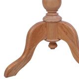 NNEVL Side Table Natural 50x50x65 cm Solid Mahogany Wood