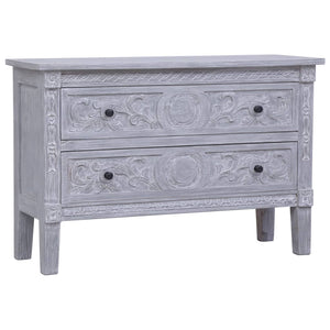NNEVL Sideboard with 2 Drawers 90x30x60 cm Solid Mahogany Wood