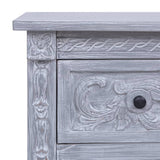 NNEVL Sideboard with 2 Drawers 90x30x60 cm Solid Mahogany Wood