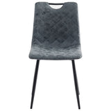 NNEVL Dining Chairs 4 pcs Black Faux Leather
