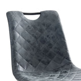 NNEVL Dining Chairs 4 pcs Black Faux Leather