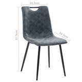 NNEVL Dining Chairs 4 pcs Black Faux Leather