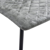 NNEVL Dining Chairs 4 pcs Dark Grey Faux Leather