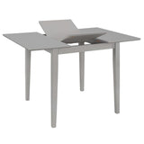 NNEVL 5 Piece Dining Set MDF Grey