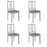 NNEVL 5 Piece Dining Set MDF Grey