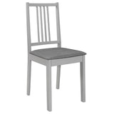 NNEVL 5 Piece Dining Set MDF Grey