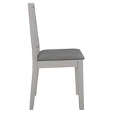 NNEVL 5 Piece Dining Set MDF Grey