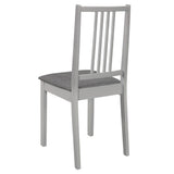 NNEVL 5 Piece Dining Set MDF Grey